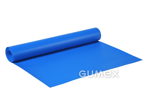 Technická fólie pro galanterní výrobky 842, tloušťka 0,3mm, šíře 1400mm, 49°ShD, desén D62, PVC, +5°C/+40°C, modrá (9052)